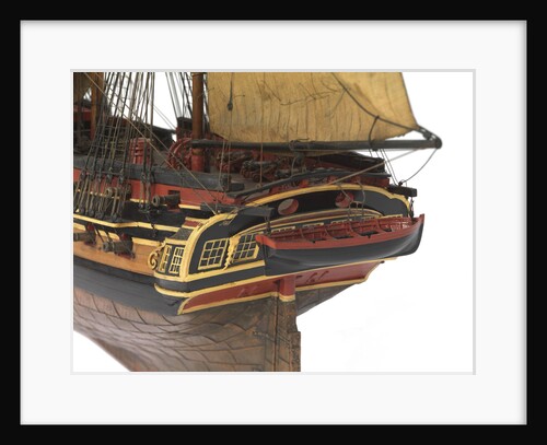 Model of a warship (1805), Frigate, 38 guns by unknown
