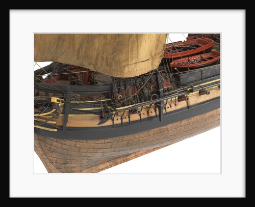 Model of a warship (1805), Frigate, 38 guns by Unknown