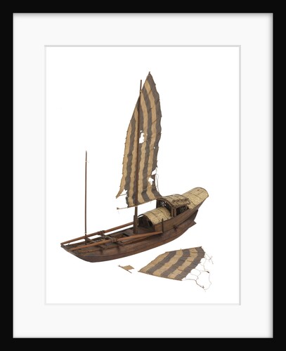 A model of a cargo vessel; River Junk, China by unknown