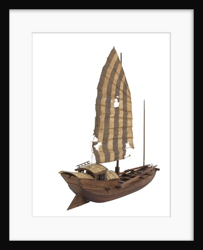 A model of a cargo vessel; River Junk, China by unknown