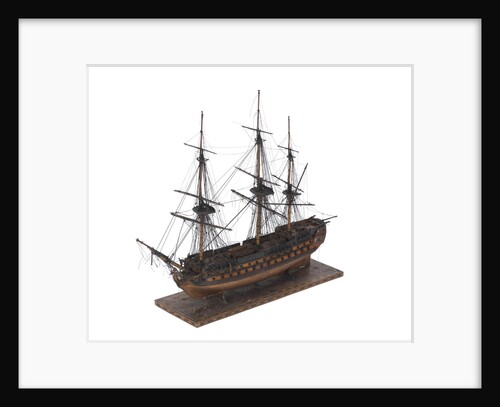 French warship, 80 guns by unknown