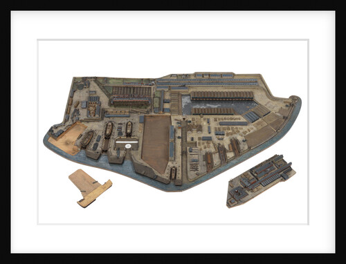 A topographical model of HM Dockyard Plymouth as it appeared in 1774 by Plymouth Dockyard Personnel