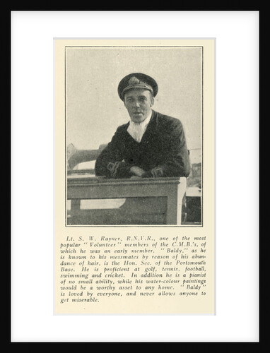 Lt. S.W. Rayner by unknown