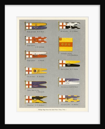 Sledge flags from the 'South Polar Times' volume 1 by unknown