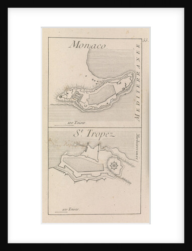 The fortifications of Monaco and St. Tropez by unknown