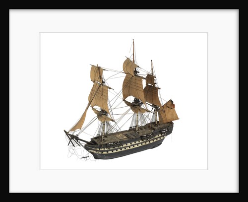 'Indomptable'; warship; 80 guns by William Haines