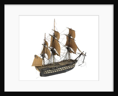'Indomptable'; warship; 80 guns by William Haines