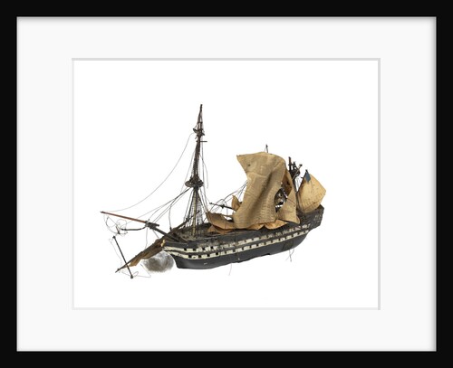 Warship; 80 guns by William Haines
