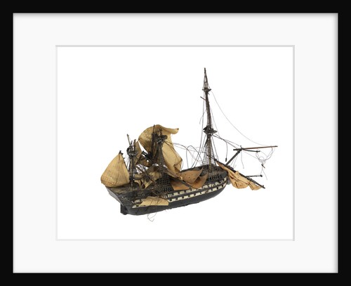 Warship; 80 guns by William Haines