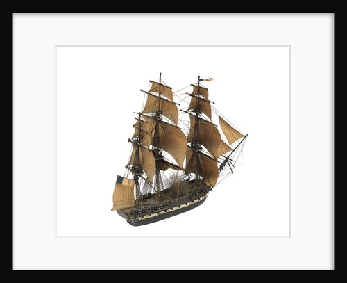 'Hermione'; warship; frigate by William Haines