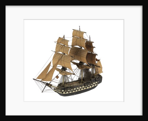 Warship; 74 guns; 3rd rate by William Haines