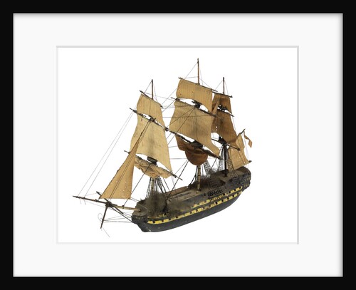 'San Ildefonso'; warship; 74 guns by William Haines