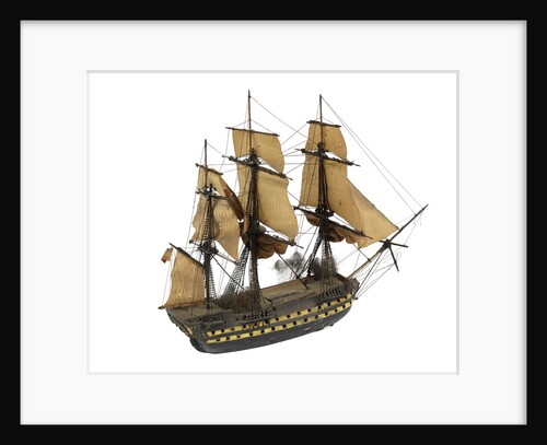 'San Ildefonso'; warship; 74 guns by William Haines