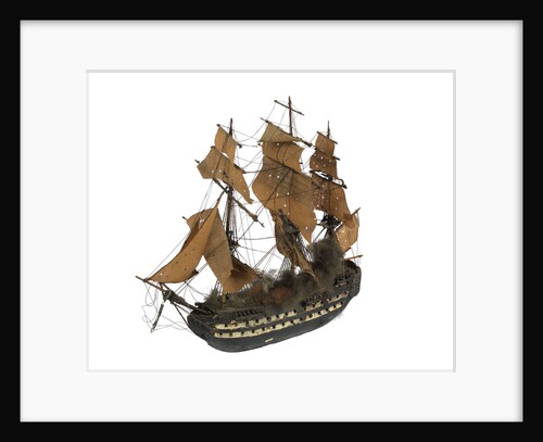Warship; 74 guns by William Haines