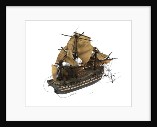Warship; 80 guns by William Haines
