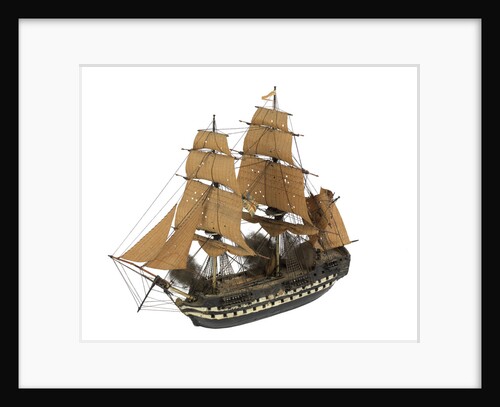 'Colussus'; warship; 74 guns by William Haines