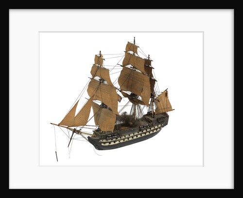 Warship; 74 guns by William Haines