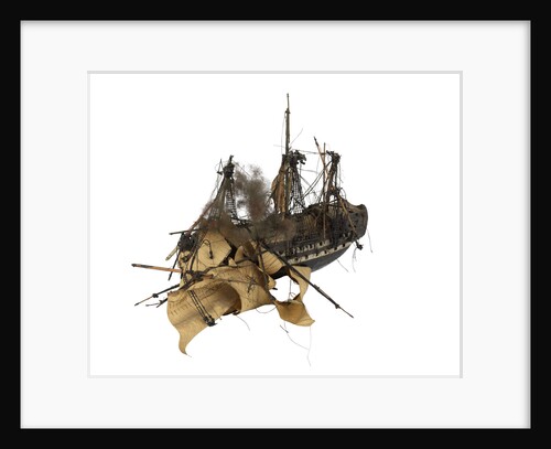 Warship; 74 gun by William Haines