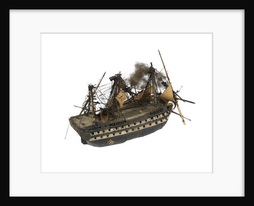 Warship; 74 gun by William Haines