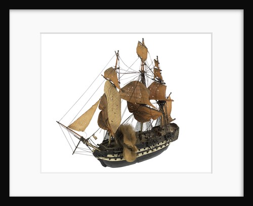 'Polyphemus'(?); 64 gun(?); warship by William Haines