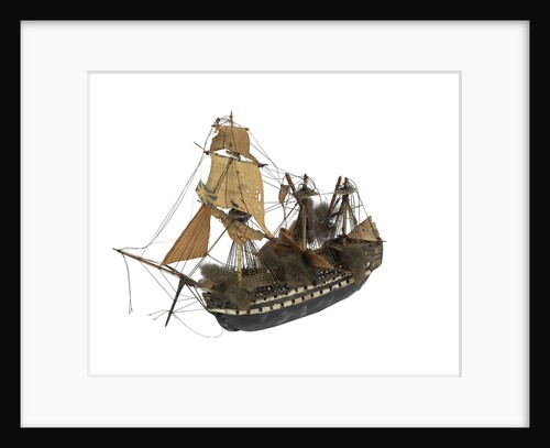 Warship; 74 guns by William Haines