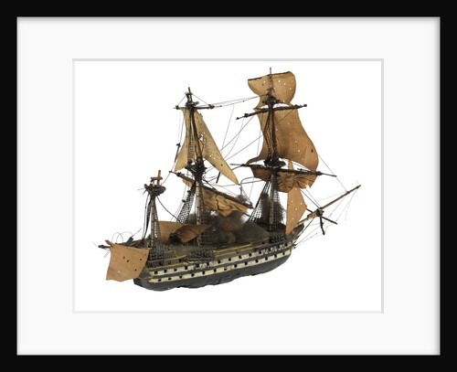 'Fougeux'; warship; 74 guns by William Haines