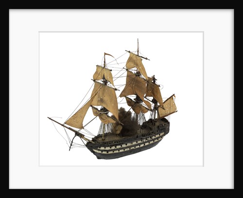 Warship; 74 guns ? by William Haines