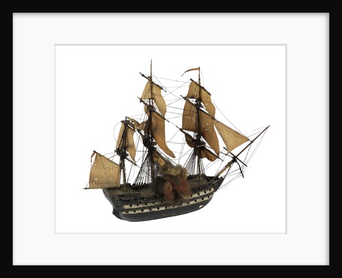 Warship; 74 guns ? by William Haines