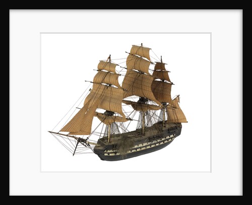 Warship; 74 guns; 3rd rate by William Haines