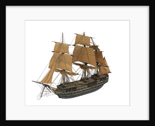 'San Justo'; warship; 74 guns by William Haines