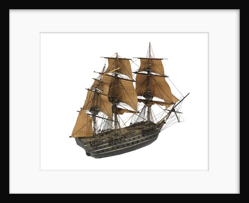 'San Justo'; warship; 74 guns by William Haines