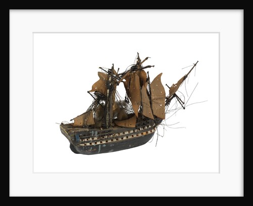Warship; 74 guns by William Haines