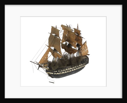 Warship; 74 guns by William Haines