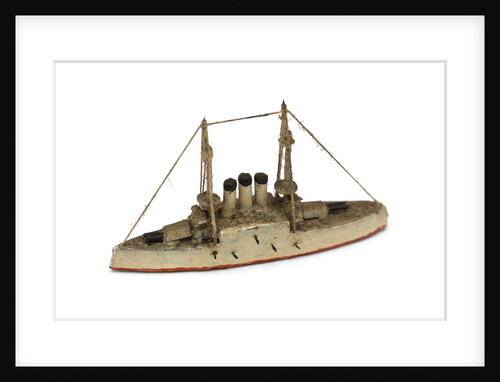 Instructional waterline recognition model of Japanese battleship HIJMS 'Hatsuse' (1897) by Gerald John Blake