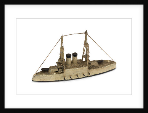 Instructional waterline recognition model of Japanese battleship HIJMS 'Mikasa' (1900) by Gerald John Blake