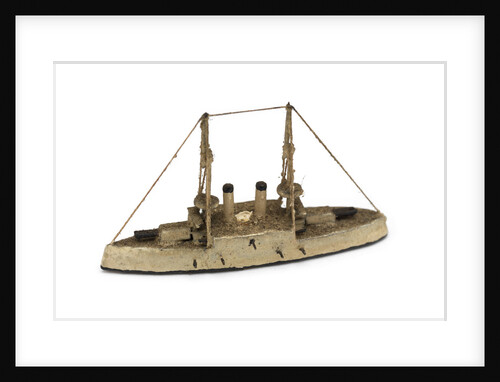 Instructional waterline recognition model of Japanese battleship HIJMS 'Shikishima' (1898) by Gerald John Blake