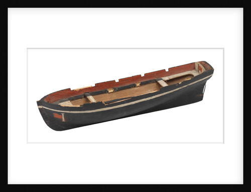 Unfinished model of a ship's boat by Unknown
