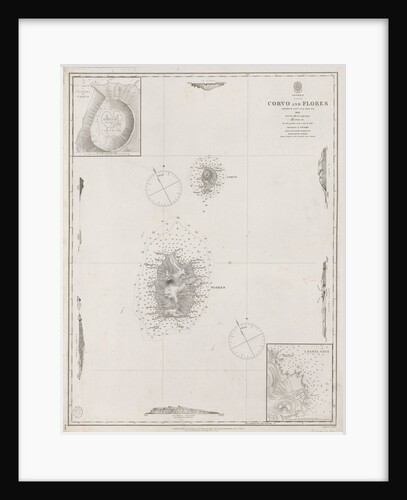 Azores Corvo and Flores. Surveyed by Capt. A.T.E Vidal R.N 1844. by British Admiralty