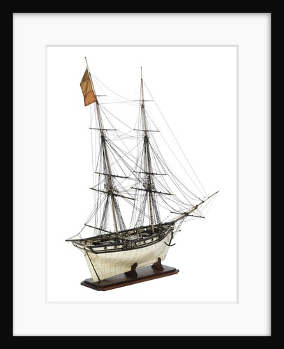 Brig Warship, 14 gun 'Joan D'Arc' (1800) by unknown