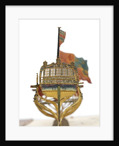 Folding model and plan of the 'Gurland' (1721) by unknown