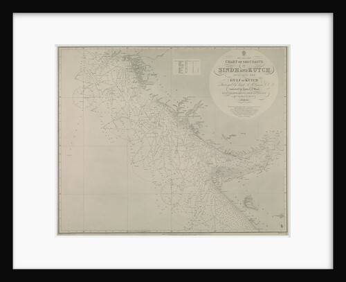 Chart of Sindh and Kutch coasts by British Admiralty