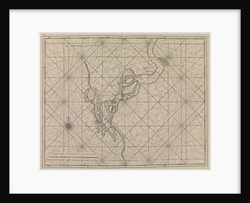 River approach to Surat by Valentyn & van Keulen