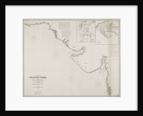 Coast of Western India from Bombay to Karachi compiled chiefly from the surveys made by order of the honorable East India Company by James Imray & Son