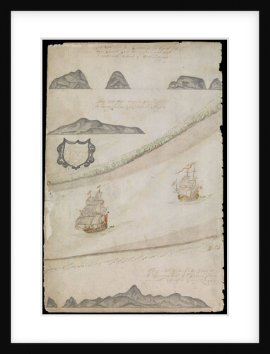 Plate from Edward Barlow's journal of his life at sea in king's ships, East & West Indiamen & other merchantmen from 1659 to 1703. by Edward Barlow