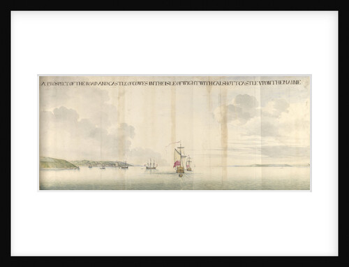 A prospect of the road and castle of Cowes by Thomas Phillips