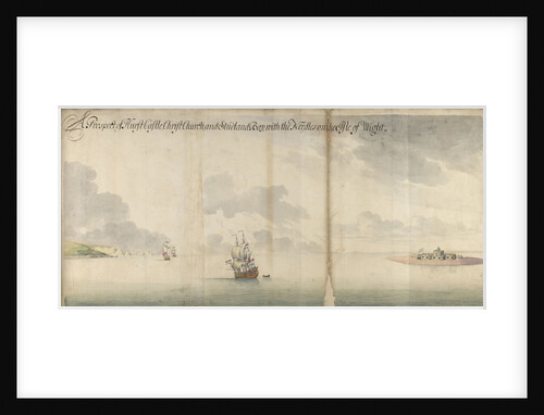 A prospect of the Hurst Castle, the Needles and the Isle of Wight by Thomas Philips