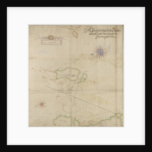 A draught of the rocks marks banks and soundings in Guernsey Road by Thomas Phillips