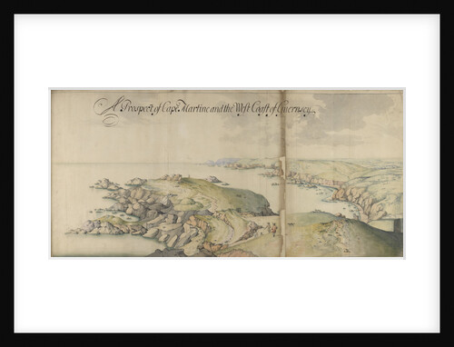 Channel Islands Survey: A prospect of Cape Martine and the west coast of Guernsey by Thomas Phillips