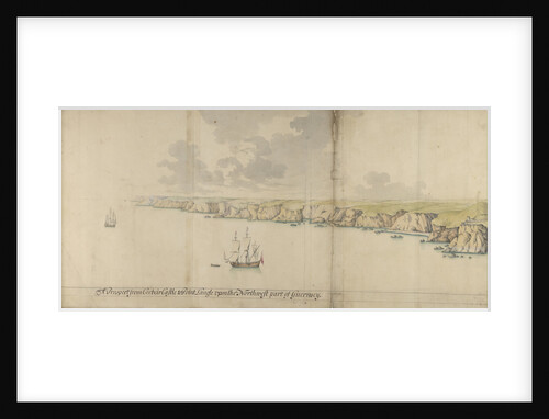A prospect from Corbeir Castle tp Point Langle upon the north-west part of Guernsey by Thomas Phillips