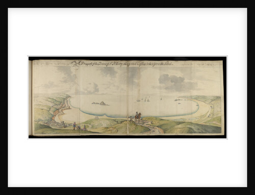 Channel Islands Survey: A prospect of St Hilary Bay and Castles from the land by Thomas Phillips
